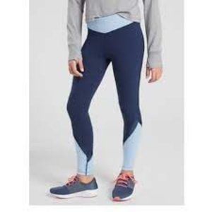 Athleta Girl • Elevate High Rise Tight Blue Colorblock
